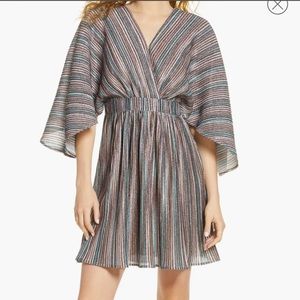 Harlyn Metallic Cocktail Dress Size L NWT Nordstrom